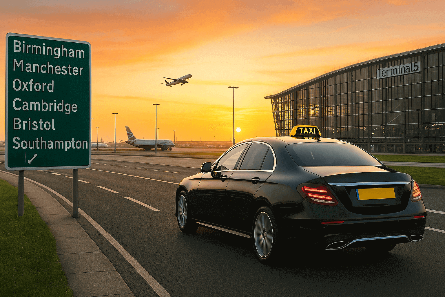 Best Heathrow Airport Taxi Routes to Top UK Cities | Banana Cars